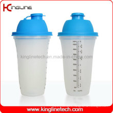 500ml plastic shaker bottle with filter and lanyard (KL-7067)